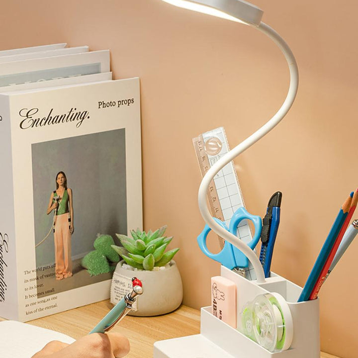 Luminária de Mesa Recarregável para Estudos em LED