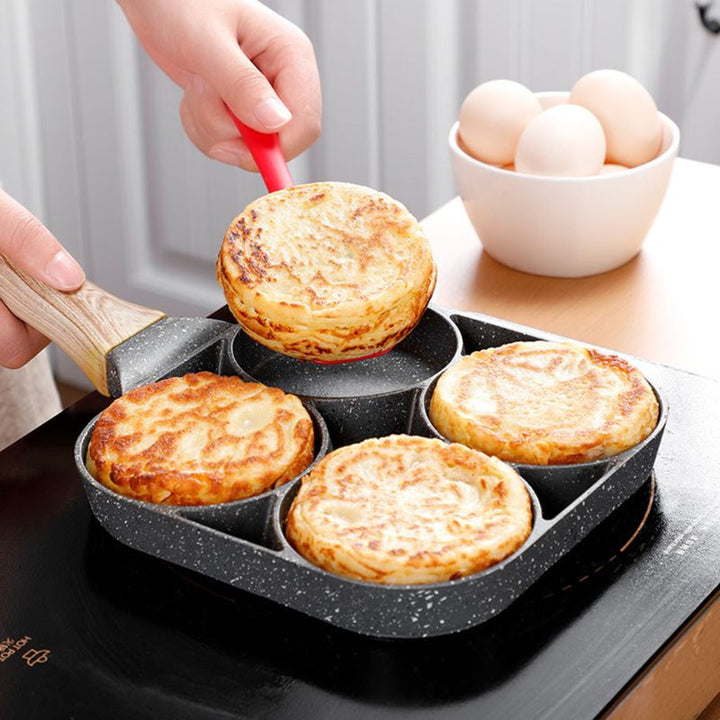 Frigideira Omeleteira Panquequeira Hamburgueira Breakfast Maker Multifuncional Antiaderente (50% OFF)