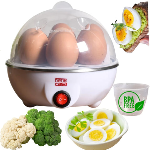 Cozedor Eletrico de Ovos e Legumes a Vapor Multifuncional