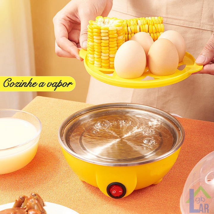 Cozedor Eletrico de Ovos e Legumes a Vapor Multifuncional