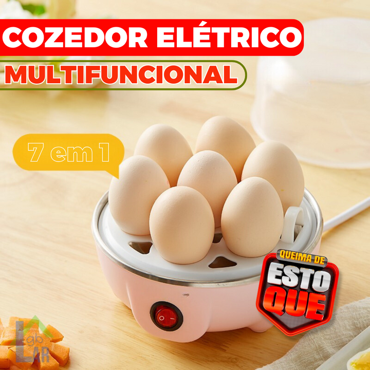 Cozedor Eletrico de Ovos e Legumes a Vapor Multifuncional