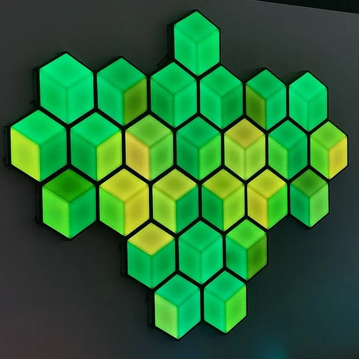 Luminária Hexagonal LED de Parede RGB